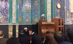 سخنرانی نماینده ولی فقیه پیرانشهر قبل از خطبه های نماز جمعه به مناسبت هفته بسیج