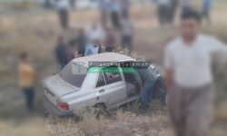 یک مصدوم بر اثر واژگونی خودروی پراید در جاده شهر لاجان به پسوه
